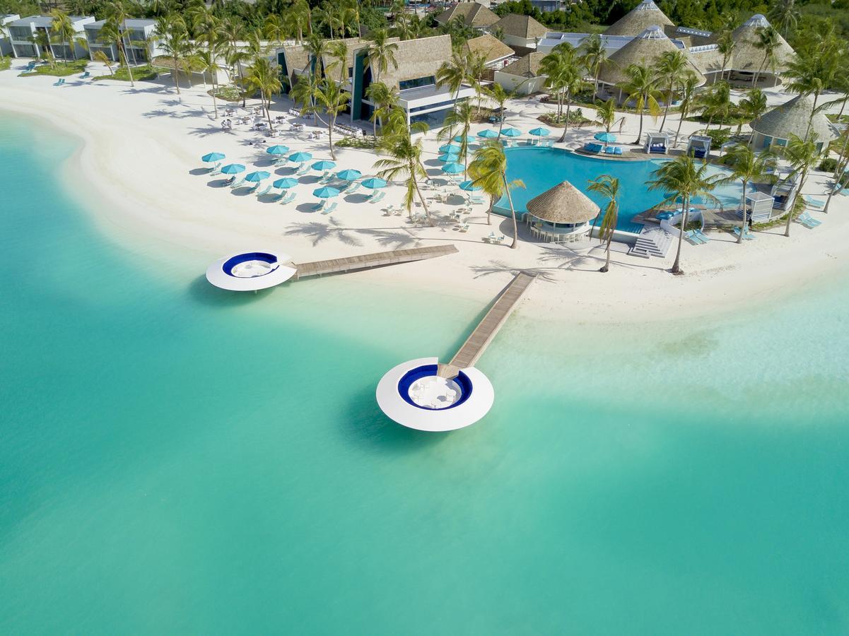 Kandima Maldives Kudahuvadhoo ภายนอก รูปภาพ Aerial view of the beach at the resort