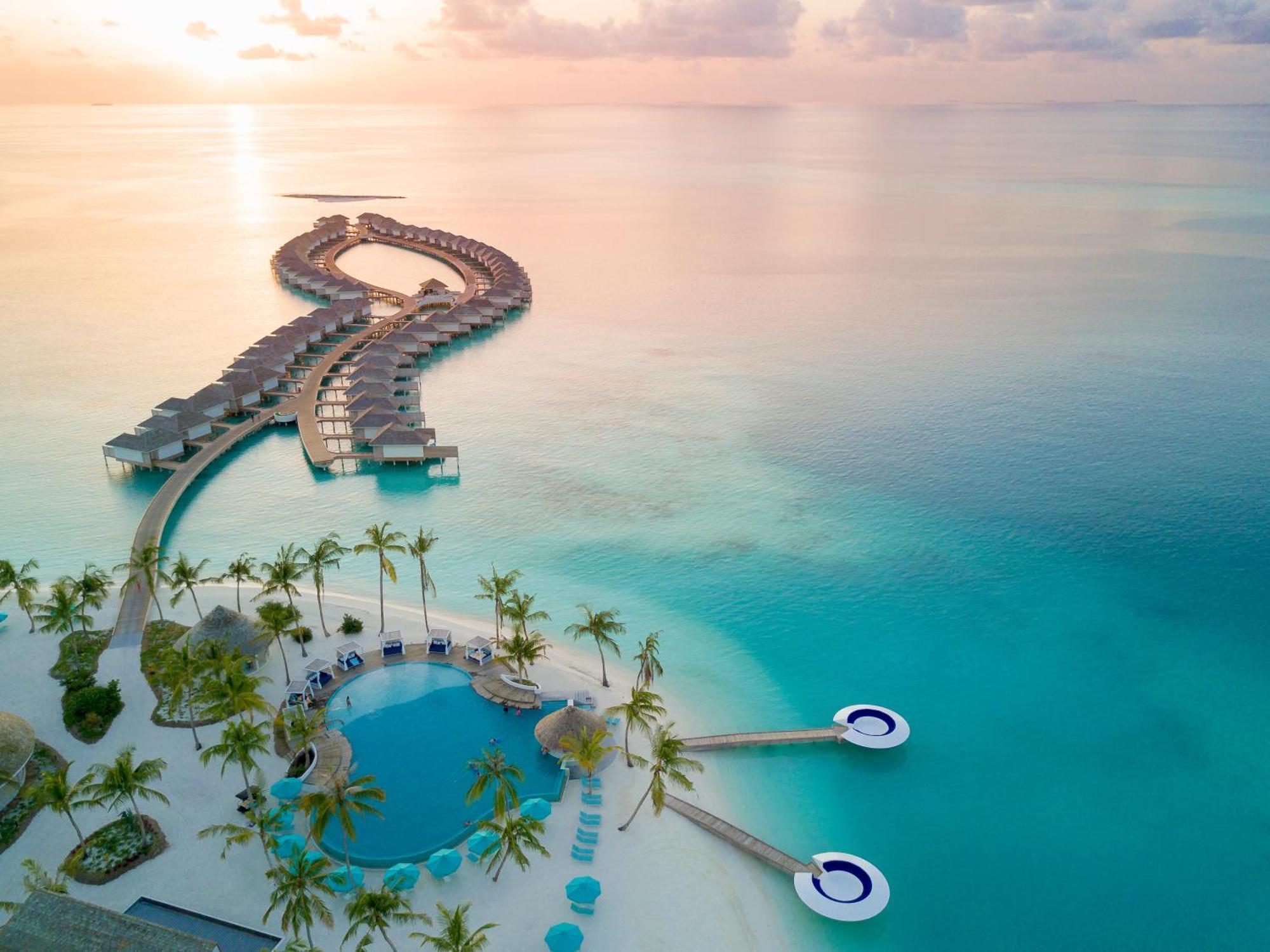 Kandima Maldives Kudahuvadhoo ภายนอก รูปภาพ Aerial view of the resort